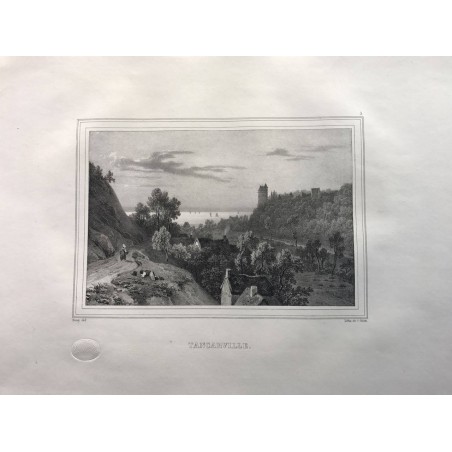 Les rives de la Seine, Deroy, 1831, Tancarville
