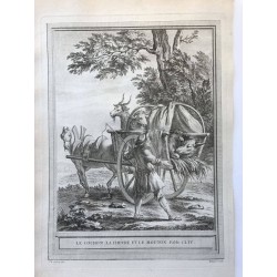 Oudry, Fables de la Fontaine, 1755, Le cochon, la chévre, et le mouton