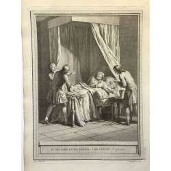 Oudry, Fables de la Fontaine, 1755, Le vieillard et ses enfants