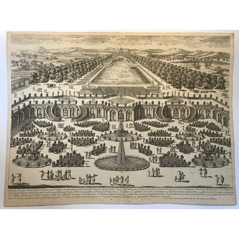 L' Orangerie et le grand parc de  Versailles
