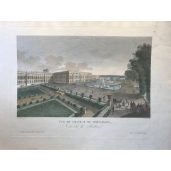 Vue du Chateau de Versailles, du côté des jardins, Courvoisier 1805