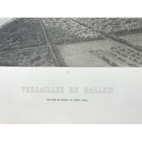 Excursions aeriennes, Versailles en ballon, 1846