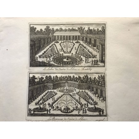 Gabriel Perelle 1604-1677, Le salon du jardin de Sylvie à Chantilly, Les berceaux du jardin de Sylvie