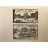 Gabriel Perelle 1604-1677, Le pavillon de Mans ou est la machine des eaux de Chantilly, le bassin de Narcisse...