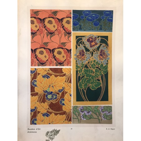 E.A SEGUY, les fleurs et leurs applications décoratives, A Calavas éditeur, Paris 1902