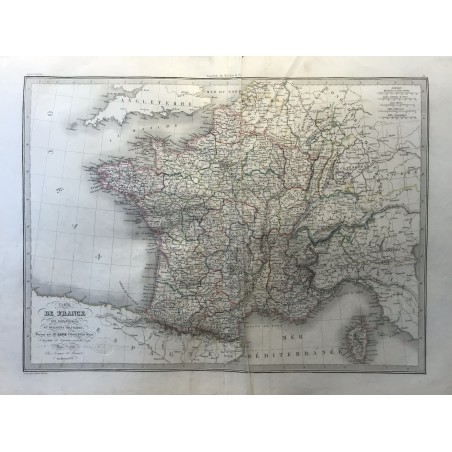 Carte de France par LAPIE, 1836