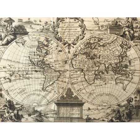 Mappemonde LE ROUGE 1748