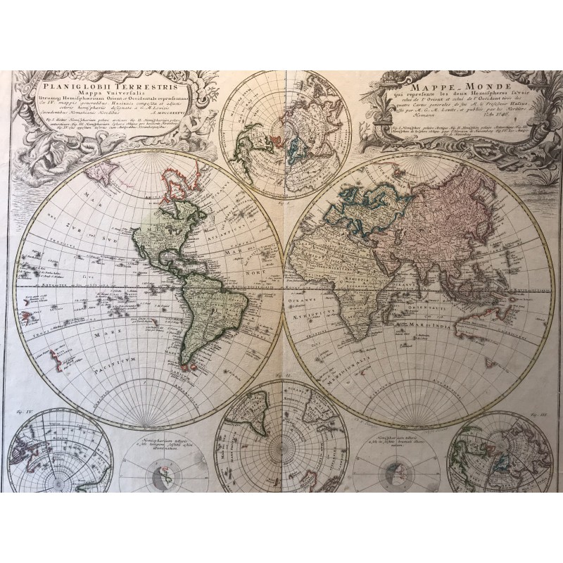 Mappe-Monde, HOMMAN , 1746