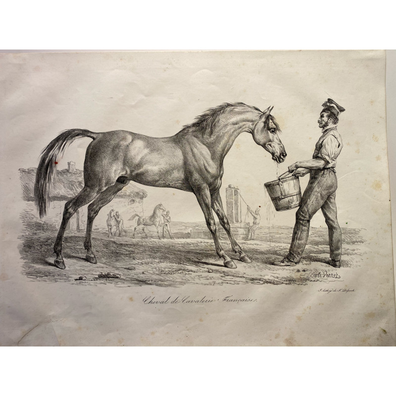 Carle Vernet, la grande suite de chevaux, 1820.