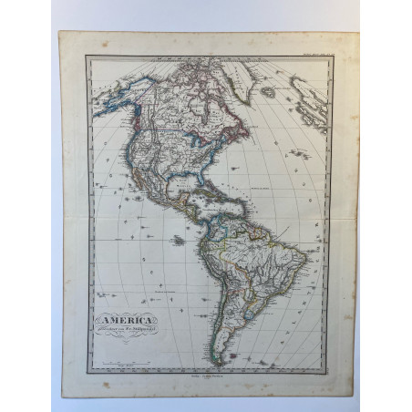America, 1872, justus Perthes, stieler hand atlas