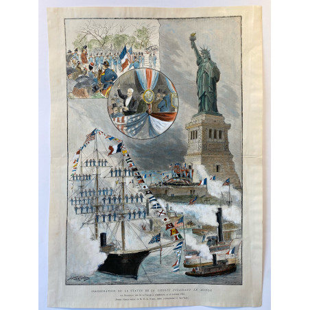 Inauguration de la statue de la liberté éclairant le Monde, 28 Octobre 1886