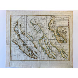 Carte de la Californie, 1770.
