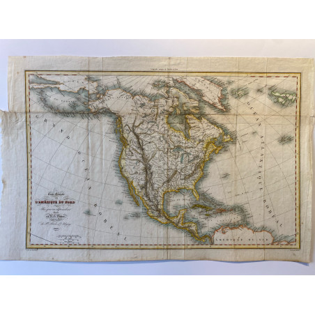 Carte génerale de l'Amérique du Nord. 1836.