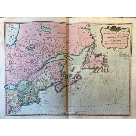 A new and correct map of the British colonies in North America, Laurie and Witthle 1794.