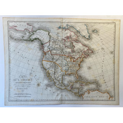 Carte de l'Amérique Septentrionale, Ambroise Tardieu, 1821.