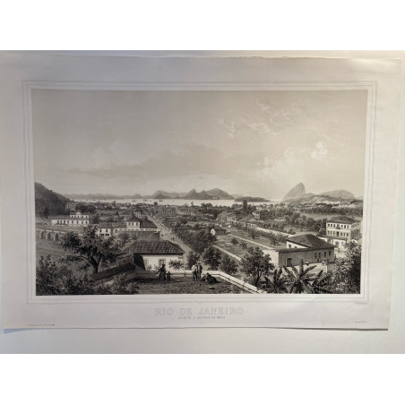 Rio de Janeiro, Catette e entrada da Barra, E.Ciceri,1860.