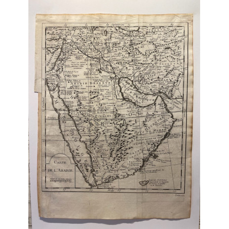Carte de l'Arabie , Bellin 1750.