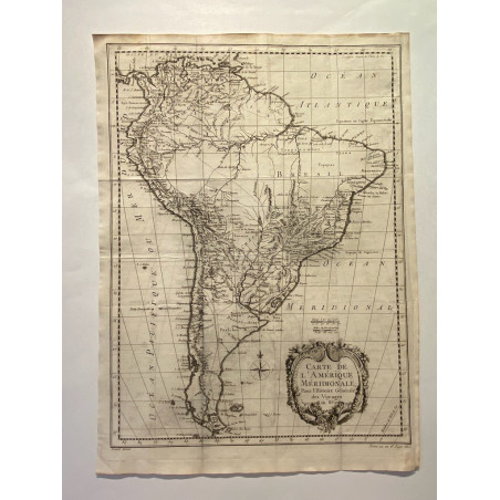 Carte de l'Amérique Méridionale , Bellin 1746-1789.