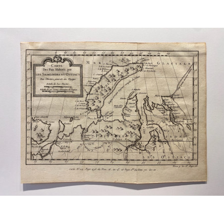 Carte des pays habités par les Samojedes et les Ostiacs , Bellin 1746-1789..
