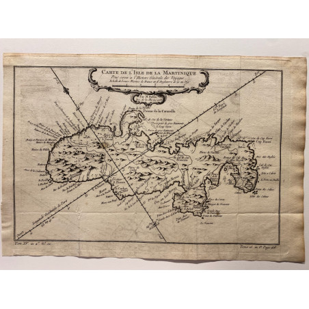 Carte de la Martinique , Bellin 1758.