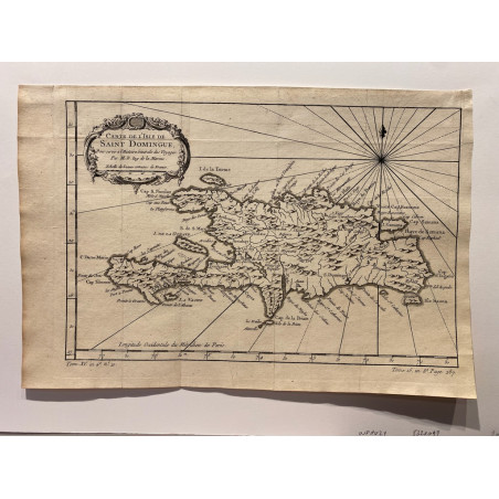Carte de l'isle de Saint Domingue , Bellin 1758.
