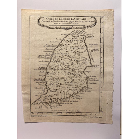 Carte de la Grenade , Bellin 1758.
