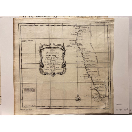 Carte Occidentale d'Afrique , Bellin 1739.