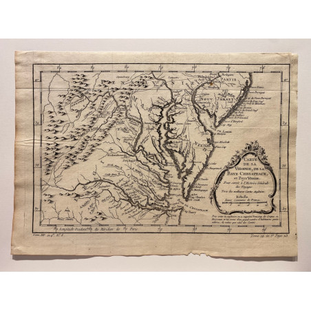Carte de la Virginie , Bellin 1746-1789.
