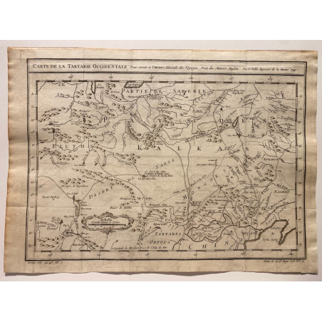 Carte de la Tartarie Occidentale , Bellin 1749.