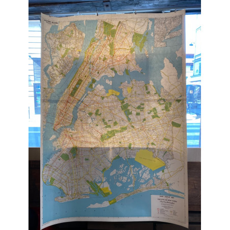 Giant display map of the city of New York, Alexander Gross.