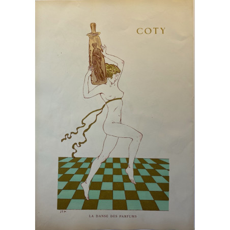 SEM, Tangoville sur mer, 1913, Coty, la danse des parfums.