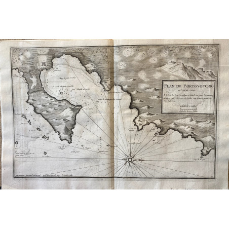 Pilote Ayrouard, 1732, Plan de Porto Vecchio, Corse.