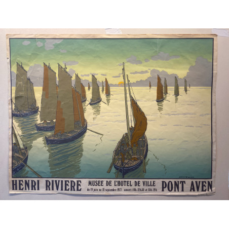 Henri Rivière, affiche d'exposition, Pont Aven