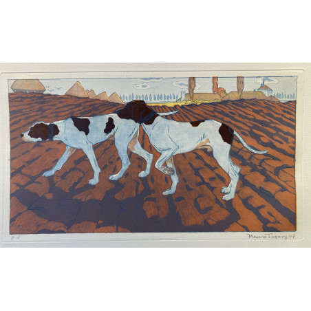Chiens d'arrêt, Maurice Taquoy,1907.