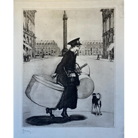 Etienne Drian, la femme et la guerre, 1920, La place Vendôme.