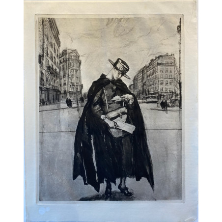 Etienne Drian, la femme et la guerre, 1920, la factrice.