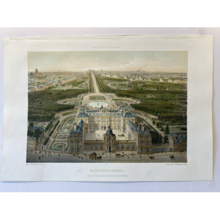 Paris dans sa splendeur, Palais et jardin du Luxembourg, 1861