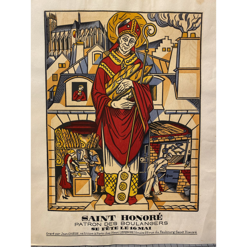 Aperçu du produit: Saint Honoré, patron des boulangers, Jean Chièze, 1940.