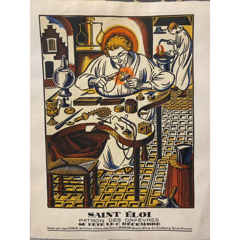 Aperçu du produit: Saint Eloi, patron des orfèvres , Jean Chièze, 1940.